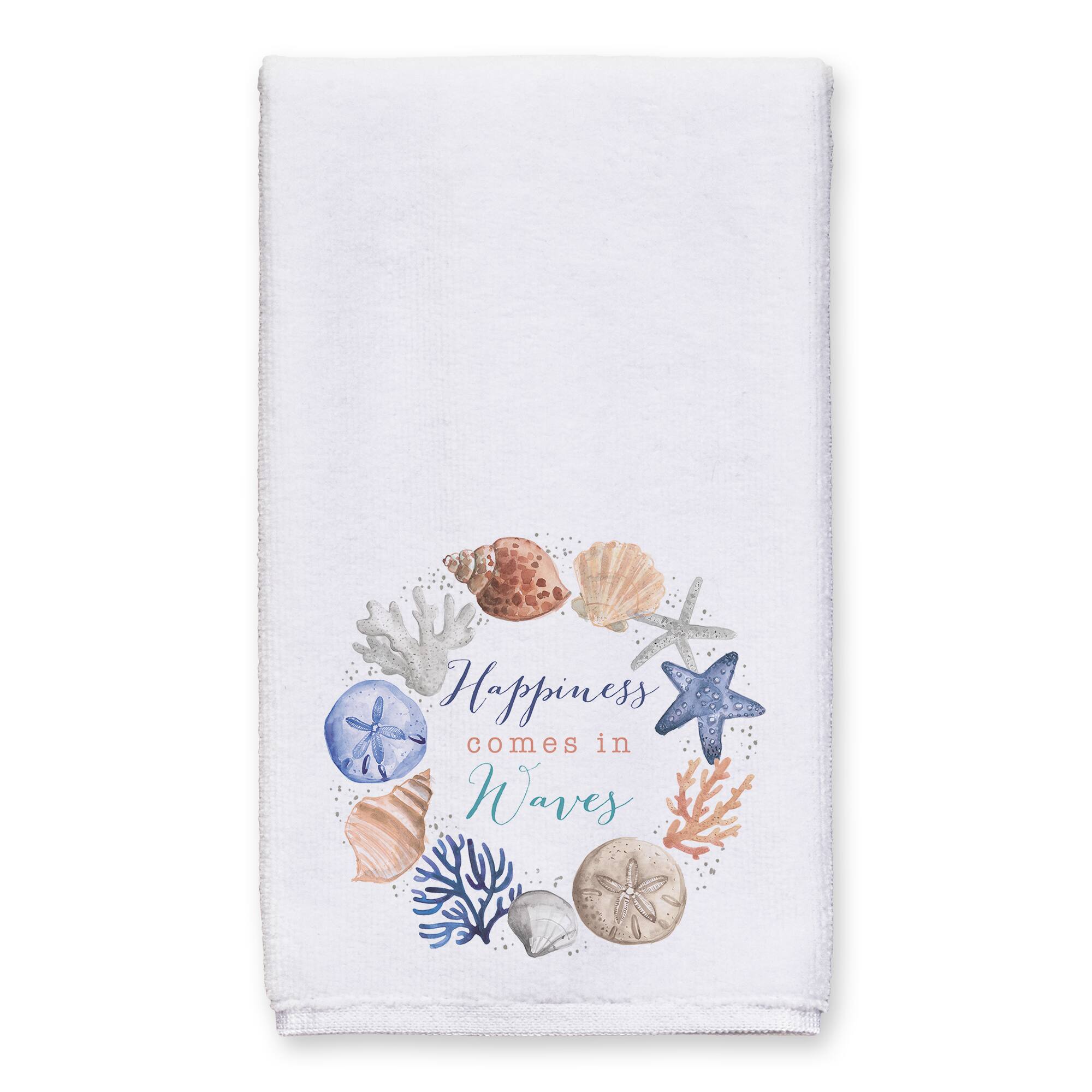 Happiness Comes in Waves Tea Towel Set